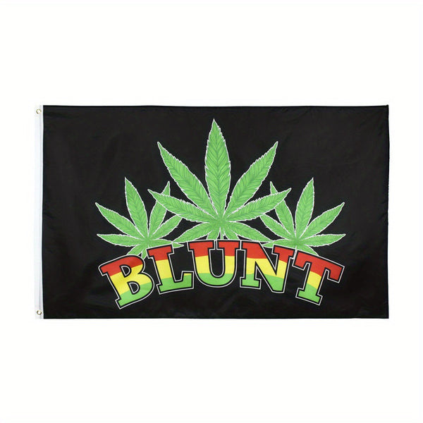 Blunt Flag Weed Marijuana Advertising Stoner Decor 90*150cm 3x5fts, Outdoor Holiday Decoration, Yard Decoration, Theme Party Decoration