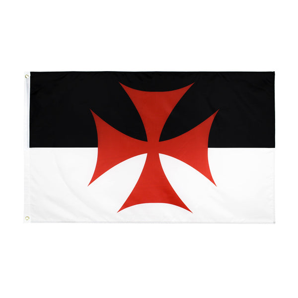 Knights Templar 3x5 Feet Flag Christian Catholic Church Military Battle Flag