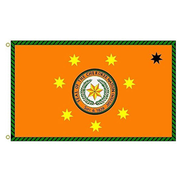 Cherokee Nation Flag 3x5fts 90X150cm banner Indoor Outdoor Flag Banner flag