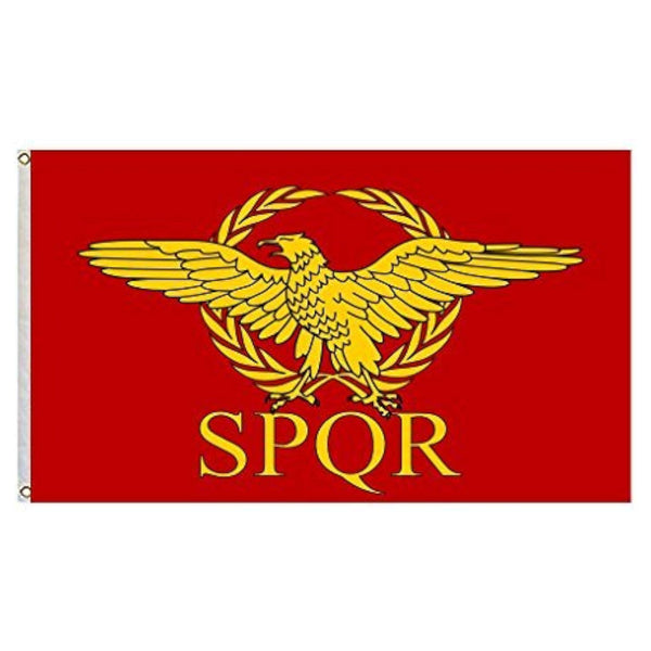 Roman Empire Senate and People of Rome Flag Size 3x5fts 90x150cm for Indoor Outdoor