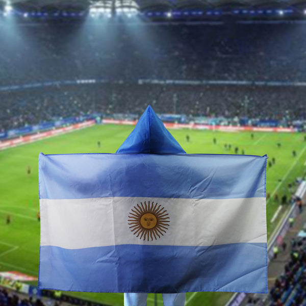 Argentina body flag 90x150cm 3x5ft ARG AR Argentina Cape flag fans gift indoor Outdoor Banner Decorations cape flag fan Banner Cheering Flag