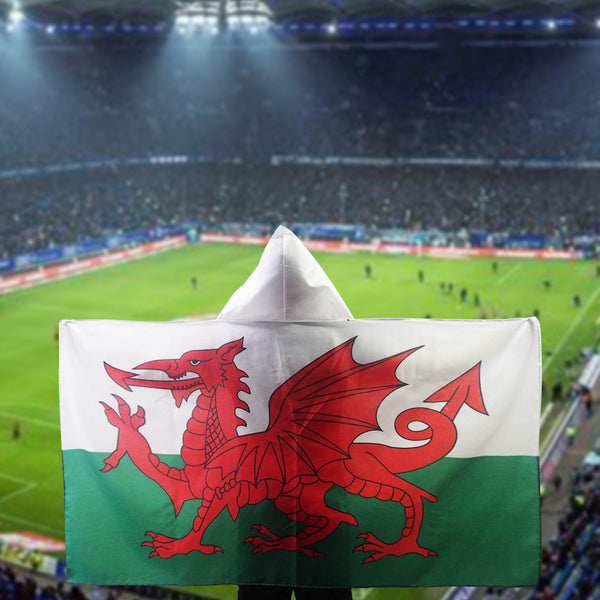 Wales Body flag with Cap 90x150cm 3x5ft Welsh cape flag fan Banner