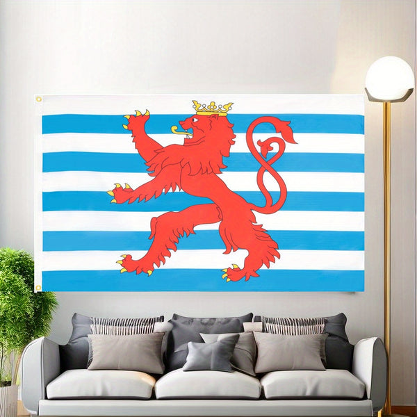 Luxembourg red Lions Flag 3x5Ft 90x150cm National Banner High Quality Flying flag Banner indoor and outdoor