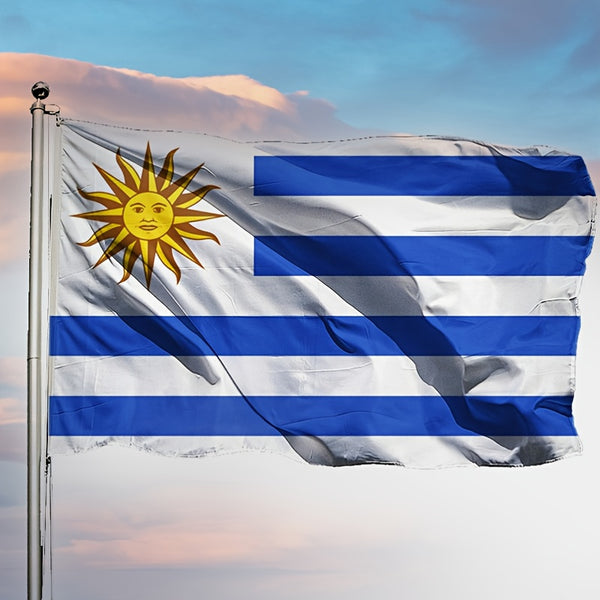 URY UY Uruguay Flag 90x150cm 3X5Ft Polyester UV Fade Resistant Uruguayan National Flags For Activity/parade/Festival/Decoration