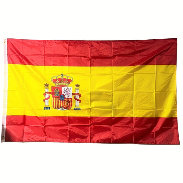 Spain National Flag Polyester No Fade ESP ES Espana Spanish Flag Banner for Celebration big flags  90x150cm 3X5Ft/ 60x90cm 2X3Ft