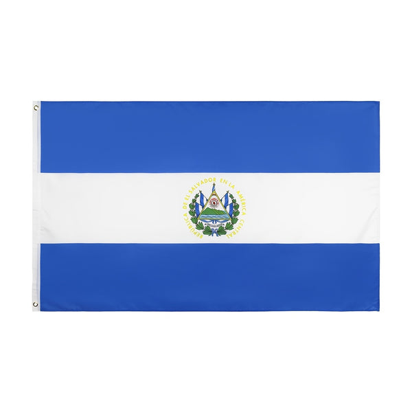 1pc SV SLV El Salvador flag 3x5Fts 90X150cm Polyester Flag Pennants Flag  SV SLV El Salvador Flag For Decoration