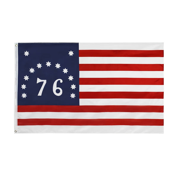 TKLK USA 76 Flag 3x5fts 90X150cm American Revolution Benning Banner 76 Flag American Flag USA Flag