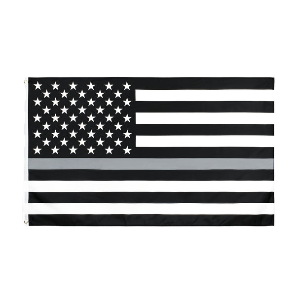 USA Flag polyester 3x5FT united states of american Line thin grey Correction Officer Law Enforcement flag olyester Thin Blue Yellow Red Green Gray Line America Police Stripes Banner US Police Flags
