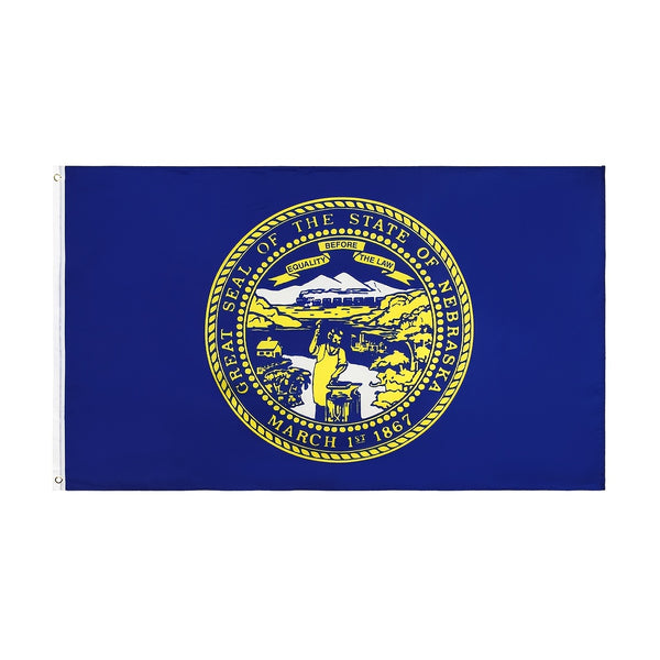 USA NE Nebraska Flag 3x5ft 90x150cm The US State Banner Indoor outdoor Flag Polyester Digital Printed USA State Banner