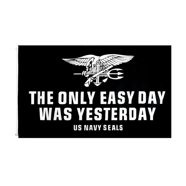 The only easy day was yesterday US NAVY SEALS Flag For Decoration 90x150cm 3X5Ft