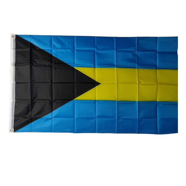 Bahamas Flag  3x5ft 90x150cm Bahamian National Flag with Brass Grommets for Room Boat Indoor Outdoor Decor Banner