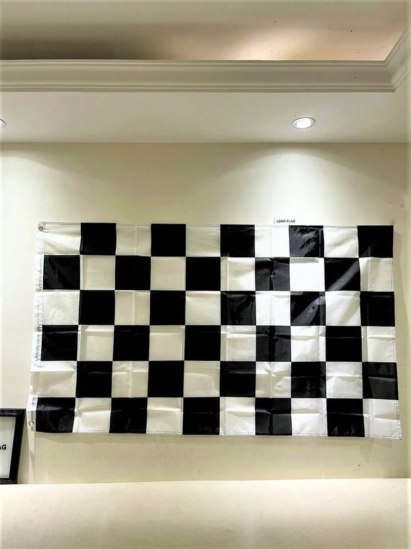 Free Shipping F1 Racing Flag 60x90cm 90x150cm 100% Polyester Classic Black White Checkered Racing Race Start Special Banner