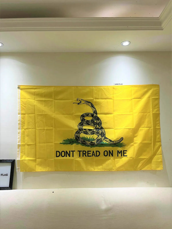 Free shipping USA 3x5Ft "Don't Tread on Me" Gadsden Flag 90x150cm "liberty or death" Tea Party Rattle Snake gadsden banner flag